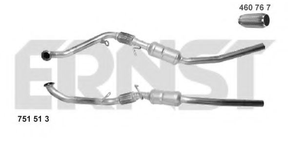 ERNST 751513 Катализатор для MERCEDES-BENZ A-CLASS (Мэрcэдэс-бэнз А класс) ERNST 751513 Катализатор для MERCEDES-BENZ A-CLASS (Мэрcэдэс-бэнз А класс)