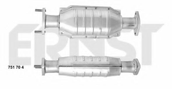 ERNST 751704 Катализатор для MITSUBISHI SPACE STAR (Митсубиши/митсубиси Спэйс стар)
