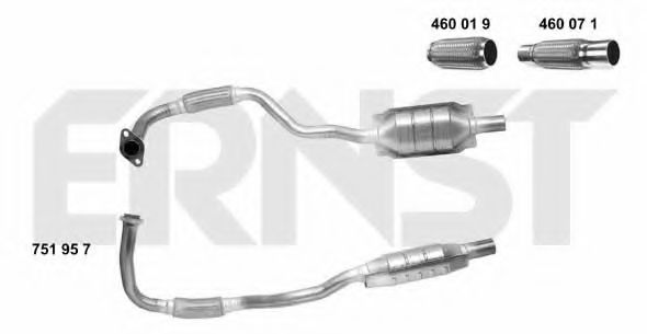 ERNST 751957 Катализатор для OPEL ASTRA F CLASSIC (Опель Астра ф классик) ERNST 751957 Катализатор для OPEL ASTRA F CLASSIC (Опель Астра ф классик)