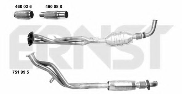 ERNST 751995 Катализатор для OPEL OMEGA B (Опель Омега б) ERNST 751995 Катализатор для OPEL OMEGA B (Опель Омега б)