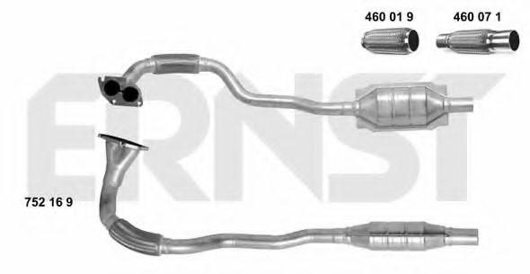 ERNST 752169 Катализатор для OPEL ASTRA F CLASSIC (Опель Астра ф классик) ERNST 752169 Катализатор для OPEL ASTRA F CLASSIC (Опель Астра ф классик)