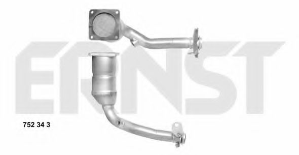 ERNST 752343 Катализатор для PEUGEOT 206 (Пежо 206) ERNST 752343 Катализатор для PEUGEOT 206 (Пежо 206)