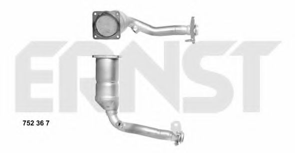 ERNST 752367 Катализатор для PEUGEOT 206 CC (Пежо 206 сс) ERNST 752367 Катализатор для PEUGEOT 206 CC (Пежо 206 сс)
