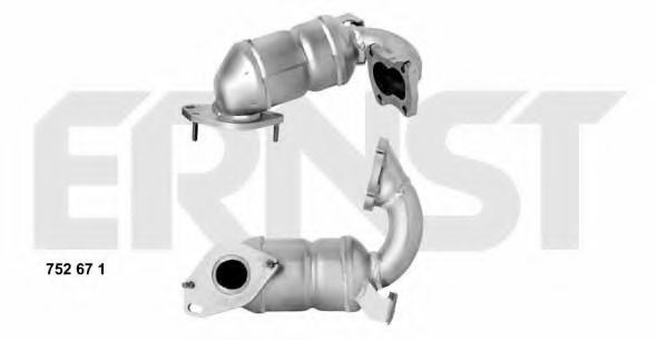 ERNST 752671 Катализатор для RENAULT SCNIC II (Рено Сценик 2) ERNST 752671 Катализатор для RENAULT SCNIC II (Рено Сценик 2)