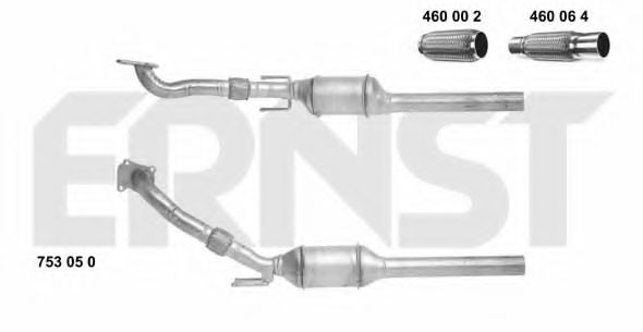 ERNST 753050 Катализатор для SKODA OCTAVIA (Шкода Октавия) ERNST 753050 Катализатор для SKODA OCTAVIA (Шкода Октавия)