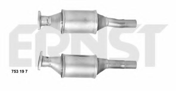 ERNST 753197 Катализатор для VOLKSWAGEN VENTO (Фольксваген Венто) ERNST 753197 Катализатор для VOLKSWAGEN VENTO (Фольксваген Венто)