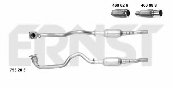 ERNST 753203 Катализатор для VOLKSWAGEN GOLF IV (Фольксваген Гольф 4) ERNST 753203 Катализатор для VOLKSWAGEN GOLF IV (Фольксваген Гольф 4)