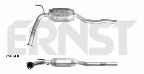 ERNST 754040 Катализатор для VOLKSWAGEN T4 MULTIVAN (Фольксваген Т4 мултиvан) ERNST 754040 Катализатор для VOLKSWAGEN T4 MULTIVAN (Фольксваген Т4 мултиvан)