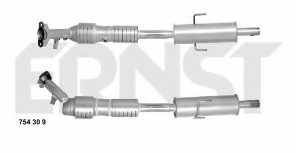 ERNST 754309 Катализатор для MAZDA 6 (Мазда 6) ERNST 754309 Катализатор для MAZDA 6 (Мазда 6)