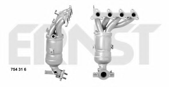 ERNST 754316 Катализатор; Катализатор коллектора для KIA MORNING (Киа Морнинг)