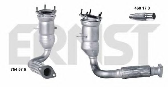 ERNST 754576 Катализатор для MAZDA 121 III (Мазда 121 3) ERNST 754576 Катализатор для MAZDA 121 III (Мазда 121 3)