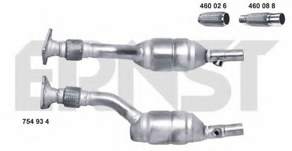 ERNST 754934 Катализатор для RENAULT SCNIC II (Рено Сценик 2) ERNST 754934 Катализатор для RENAULT SCNIC II (Рено Сценик 2)