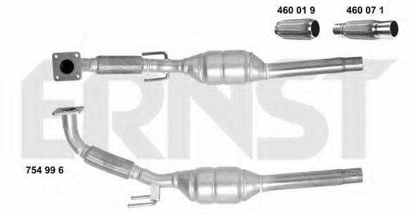 ERNST 754996 Катализатор для VOLKSWAGEN GOLF IV (Фольксваген Гольф 4) ERNST 754996 Катализатор для VOLKSWAGEN GOLF IV (Фольксваген Гольф 4)