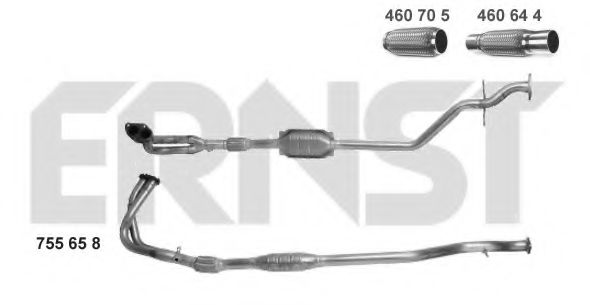 ERNST 755658 Катализатор для OPEL SINTRA (Опель Синтра) ERNST 755658 Катализатор для OPEL SINTRA (Опель Синтра)