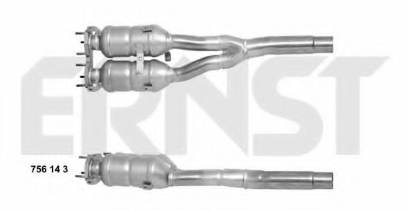 ERNST 756143 Катализатор для AUDI TT (Ауди Тт) ERNST 756143 Катализатор для AUDI TT (Ауди Тт)