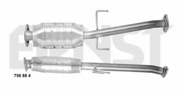 ERNST 756884 Катализатор для MAZDA 323 PROTEG V (Мазда 323 протеже 5) ERNST 756884 Катализатор для MAZDA 323 PROTEG V (Мазда 323 протеже 5)