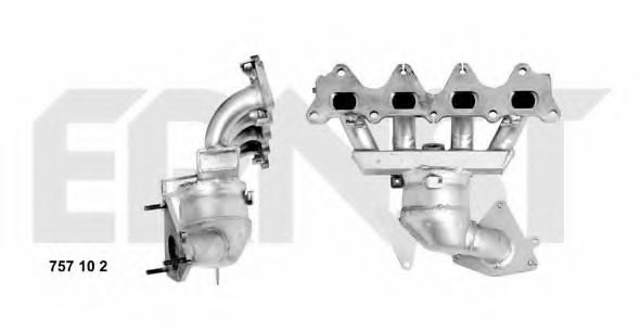 ERNST 757102 Катализатор; Катализатор коллектора для RENAULT LAGUNA II (Рено Лагуна 2) ERNST 757102 Катализатор; Катализатор коллектора для RENAULT LAGUNA II (Рено Лагуна 2)