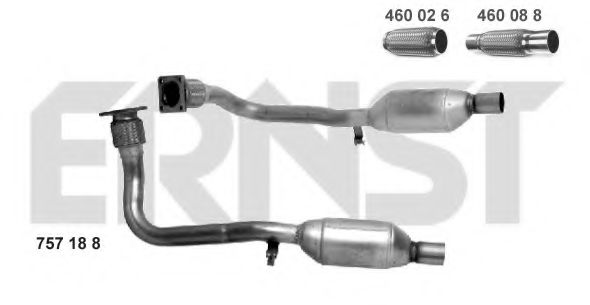 ERNST 757188 Катализатор для VOLKSWAGEN GOLF (Фольксваген Голф) ERNST 757188 Катализатор для VOLKSWAGEN GOLF (Фольксваген Голф)