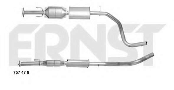 ERNST 757478 Катализатор для FIAT RITMO III (Фиат Ритмо 3)