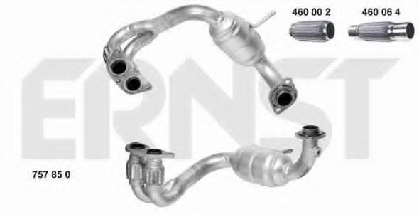 ERNST 757850 Катализатор для TOYOTA MR III (Тойота/тоета Мр 3) ERNST 757850 Катализатор для TOYOTA MR III (Тойота/тоета Мр 3)