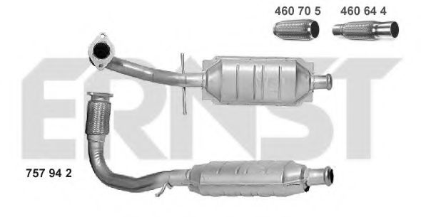 ERNST 757942 Катализатор для HYUNDAI LAVITA (Хендай Лаvита) ERNST 757942 Катализатор для HYUNDAI LAVITA (Хендай Лаvита)
