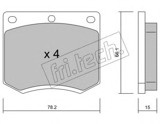 fri.tech. 025.0 Тормозные колодки для FORD GRANADA (Форд Гранада) fri.tech. 025.0 Тормозные колодки для FORD GRANADA (Форд Гранада)