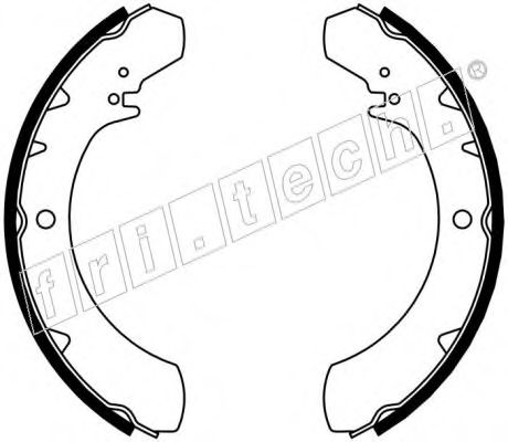 fri.tech. 1026.332 Тормозные колодоки для DAIHATSU TAFT (Дайхатсу Тафт) fri.tech. 1026.332 Тормозные колодоки для DAIHATSU TAFT (Дайхатсу Тафт)
