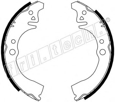fri.tech. 1026.343 Тормозные колодоки для DAIHATSU SIRION (Дайхатсу Сирион) fri.tech. 1026.343 Тормозные колодоки для DAIHATSU SIRION (Дайхатсу Сирион)