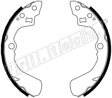 fri.tech. 1026.345 Тормозные колодоки для TATA INDICA (Тата Индиcа) fri.tech. 1026.345 Тормозные колодоки для TATA INDICA (Тата Индиcа)