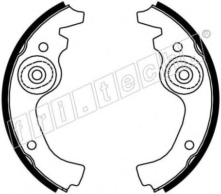 fri.tech. 1034.038 Тормозные колодоки для FIAT 500 (Фиат 500) fri.tech. 1034.038 Тормозные колодоки для FIAT 500 (Фиат 500)