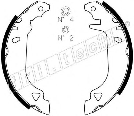 fri.tech. 1034.090S Тормозные колодоки для FIAT PUNTO (Фиат Пунто) fri.tech. 1034.090S Тормозные колодоки для FIAT PUNTO (Фиат Пунто)