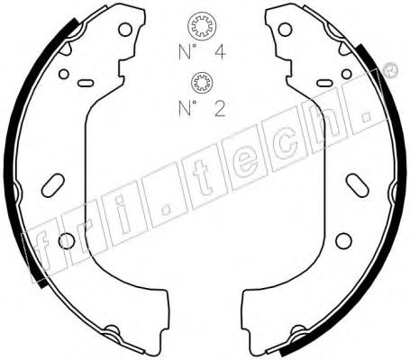 fri.tech. 1034.098 Тормозные колодоки для LANCIA ZETA (Лансиа/лянча Зэта) fri.tech. 1034.098 Тормозные колодоки для LANCIA ZETA (Лансиа/лянча Зэта)
