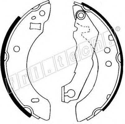 fri.tech. 1040.124 Тормозные колодоки 