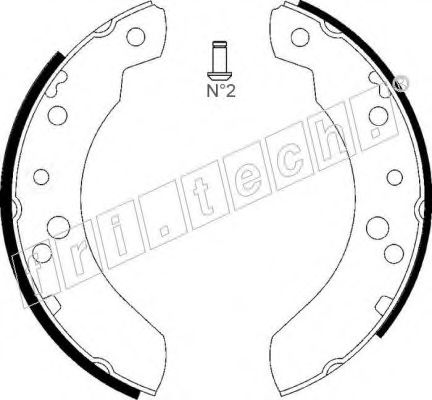 fri.tech. 1040.126 Тормозные колодоки 