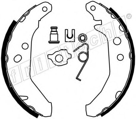 fri.tech. 1040.129K Тормозные колодоки 