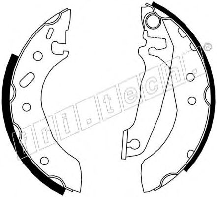 fri.tech. 1040.132 Тормозные колодоки для FORD ESCORT CLASSIC (Форд Эскорт классик) fri.tech. 1040.132 Тормозные колодоки для FORD ESCORT CLASSIC (Форд Эскорт классик)