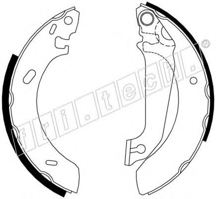 fri.tech. 1040.133 Тормозные колодоки 