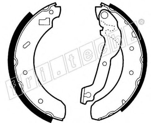 fri.tech. 1040.134 Тормозные колодоки 