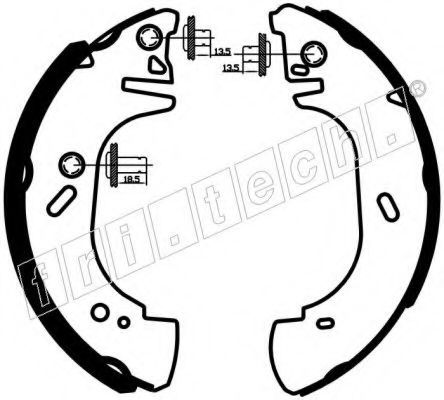 fri.tech. 1040.136 Тормозные колодоки 