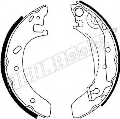 fri.tech. 1040.137 Тормозные колодоки 