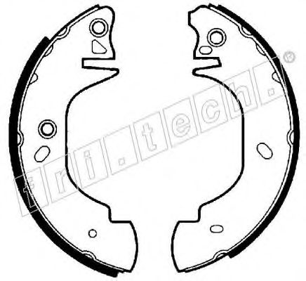 fri.tech. 1040.139 Тормозные колодоки 