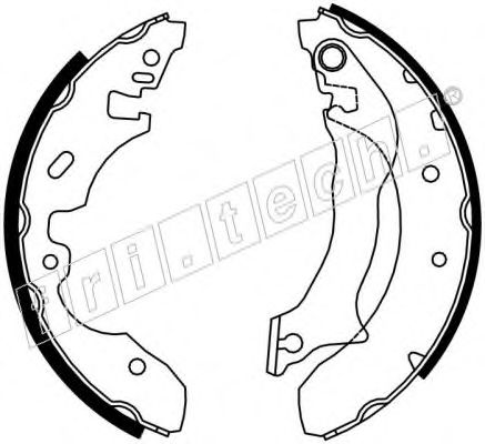fri.tech. 1040.143 Тормозные колодоки 