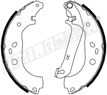 fri.tech. 1040.151 Тормозные колодоки 