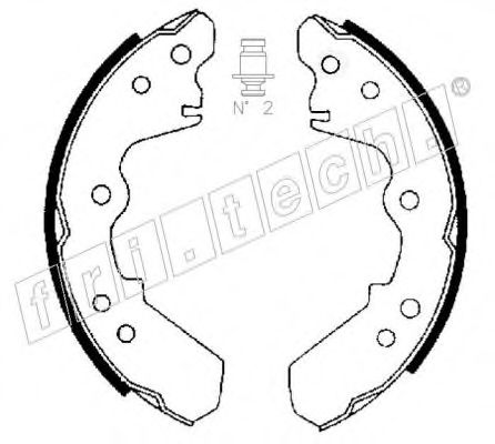 fri.tech. 1047.358 Тормозные колодоки 