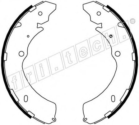 fri.tech. 1047.374 Тормозные колодоки 