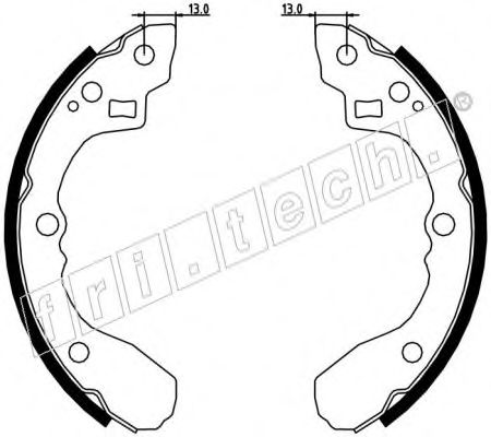 fri.tech. 1049.147 Тормозные колодоки 