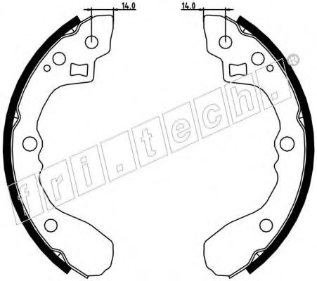 fri.tech. 1049.151 Тормозные колодоки 