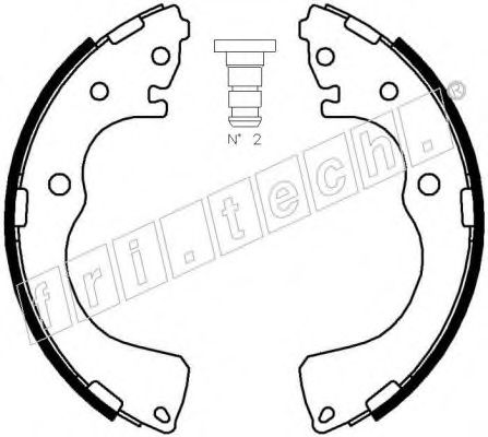 fri.tech. 1049.152 Тормозные колодоки 