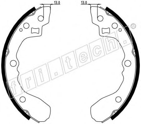 fri.tech. 1049.154 Тормозные колодоки 