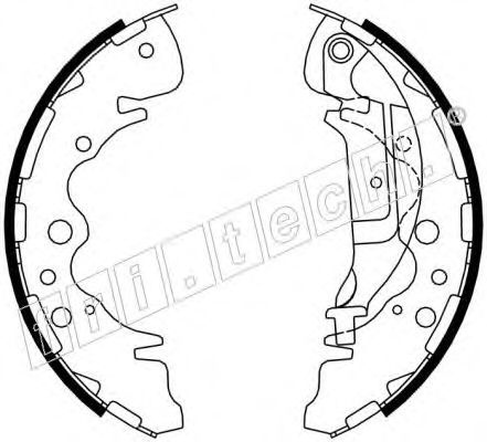 fri.tech. 1049.160 Тормозные колодоки 